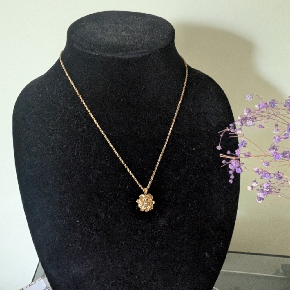 Goldtone Pendant Necklace